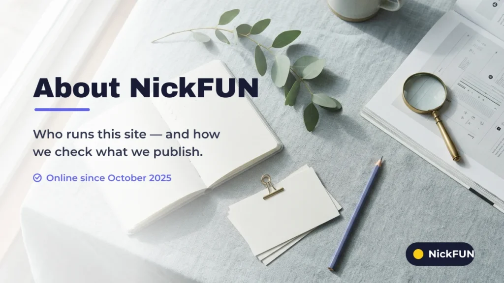About NickFUN: who runs the fancy text and nickname generator and how the team checks what it publishes